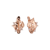 Rose Gold two tone earrings