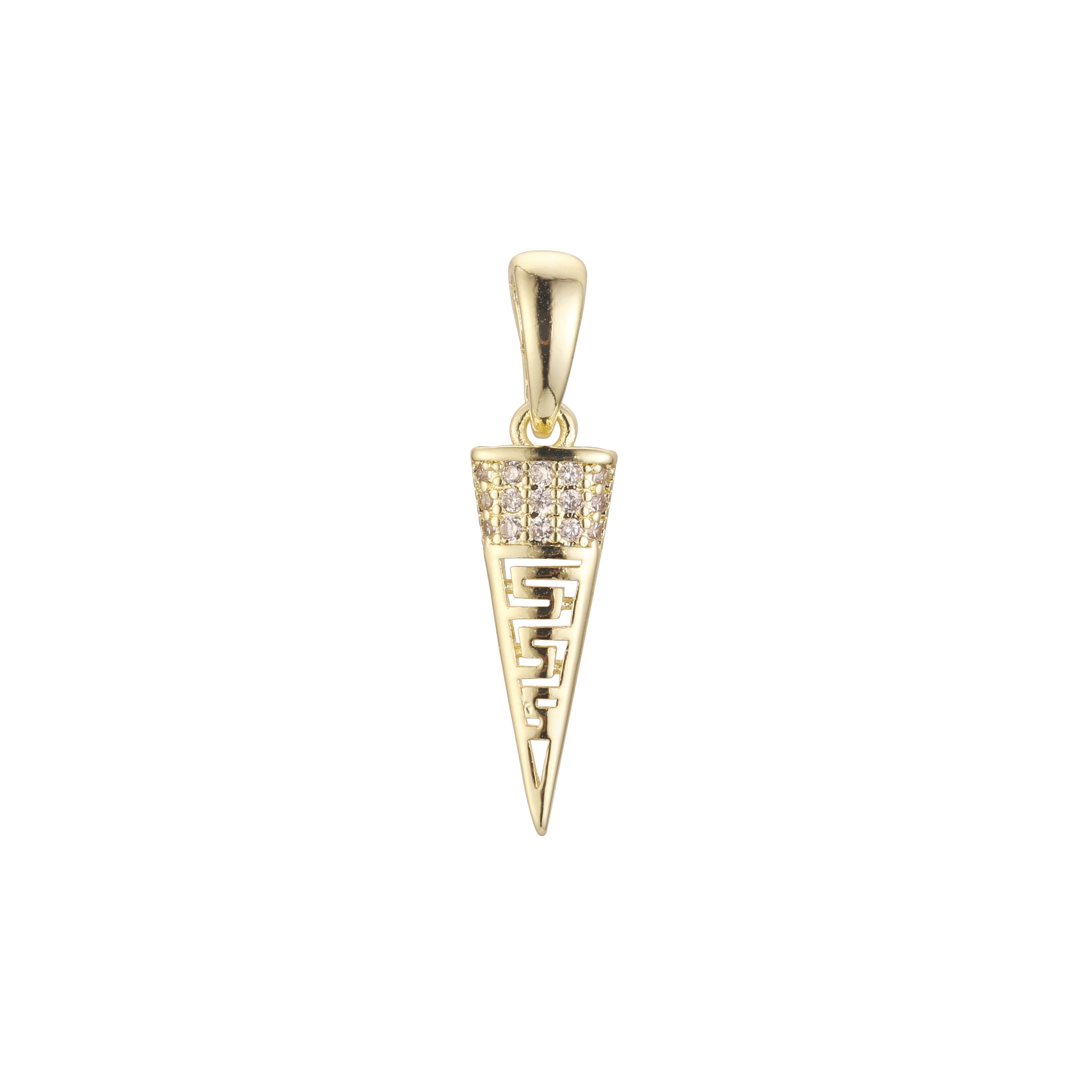 Colgante Cono de llave griega Oro 14K