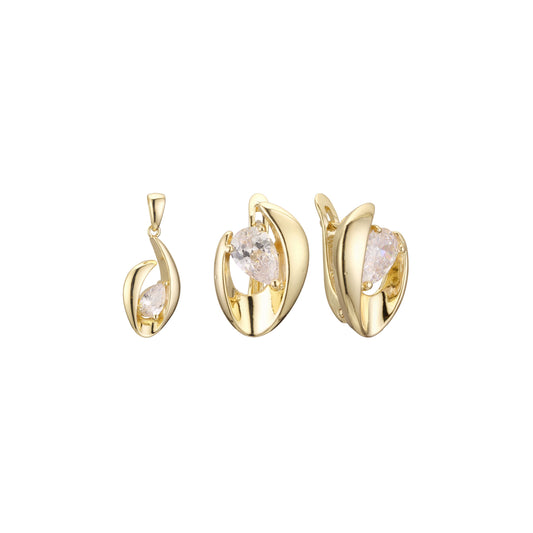 Zweifarbige Perle aus Ros¨¦gold, besetzt mit silbernen Steinen