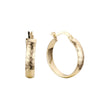 Hoop earrings in 14K Gold, 18K Gold, Rose Gold plating colors