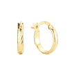 Hoop earring in 14K Gold, Rose Gold plating colors