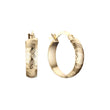 Textured 14K Gold hoop earrings