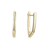 Aretes en Oro 14K, Oro Blanco, Baño en Oro Rosa colores