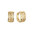 Huggie earrings in 14K Gold, Rose Gold plating colors