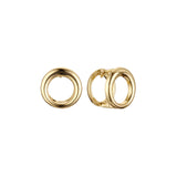 Aretes Huggie en Oro de 14K, baño de Oro Rosa colores