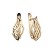 Earrings in 14K Gold, Rose Gold, two tone plating colors