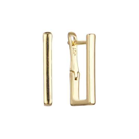 Pendientes en Oro de 14K, baño de Oro Rosa colores