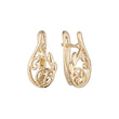 Leaves earrings in 14K Gold, Rose Gold plating colors