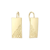 Wire hook earrings in 14K Gold, Rose Gold plating colors