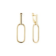 Paperclip earrings in 14K Gold, Rose Gold plating colors