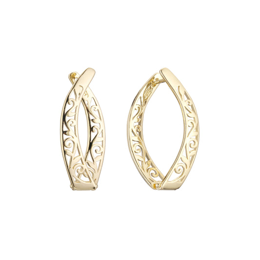 Earrings in 14K Gold, Rose Gold plating colors