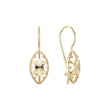 Wire hook earrings in 14K Gold, Rose Gold plating colors