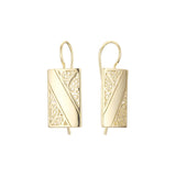 Wire hook earrings in 14K Gold, Rose Gold plating colors