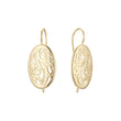 Waves wire hook earrings and waves in 14K Gold, Rose Gold plating colors