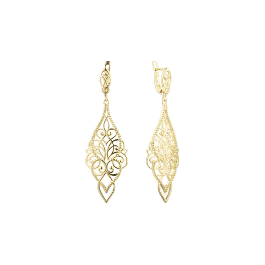 Earrings in 14K Gold, Rose Gold plating colors