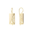 Wire hook earrings in 14K Gold, Rose Gold plating colors