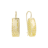 Wire hook earrings in 14K Gold, Rose Gold plating colors