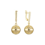 Beads earrings in 14K Gold, Rose Gold plating colors