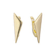 Geometric triangle earrings in 14K Gold, Rose Gold plating colors