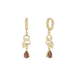 aretes colgantes de oro de 14 k