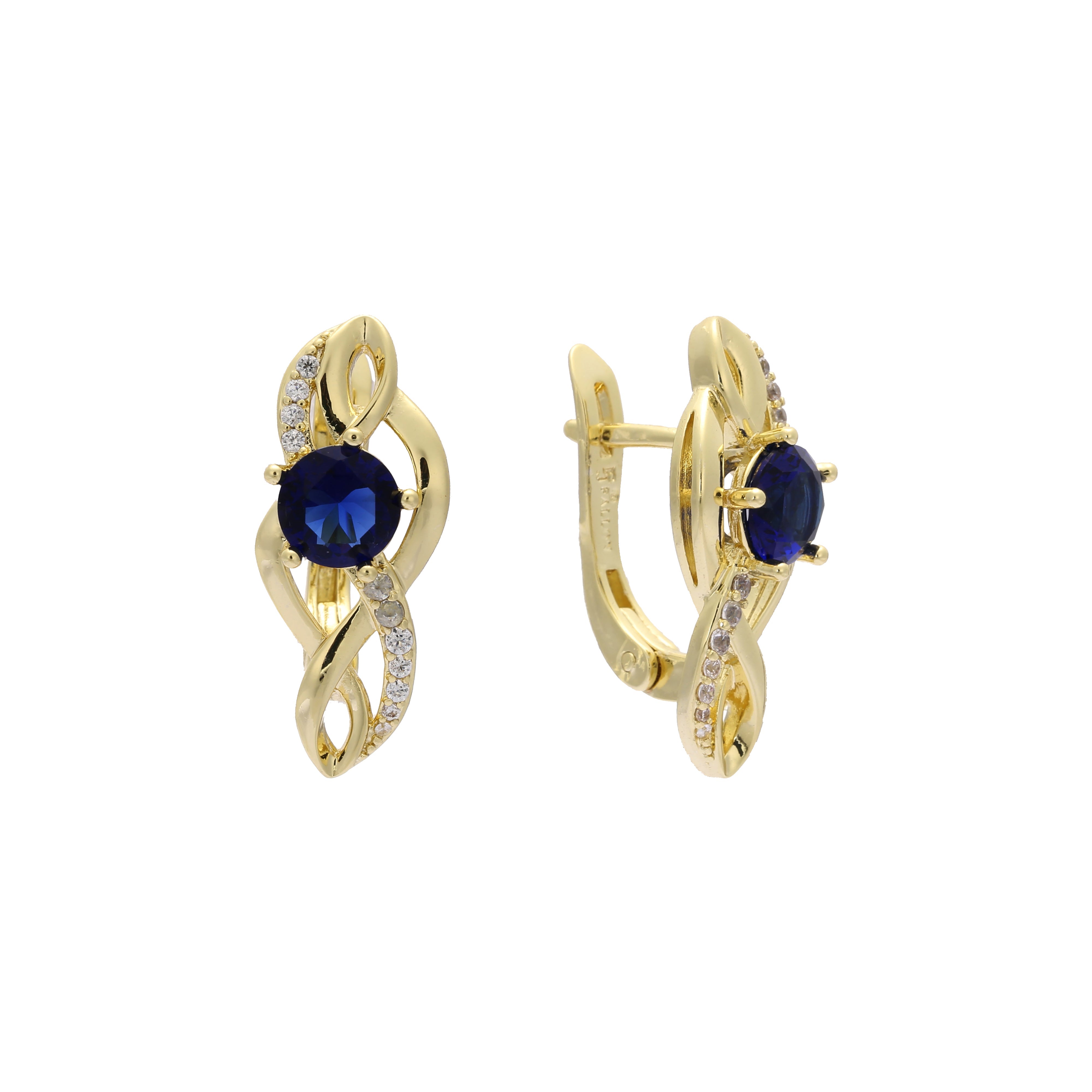 14k gold solitaire earrings