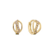 14k gold huggie earrings