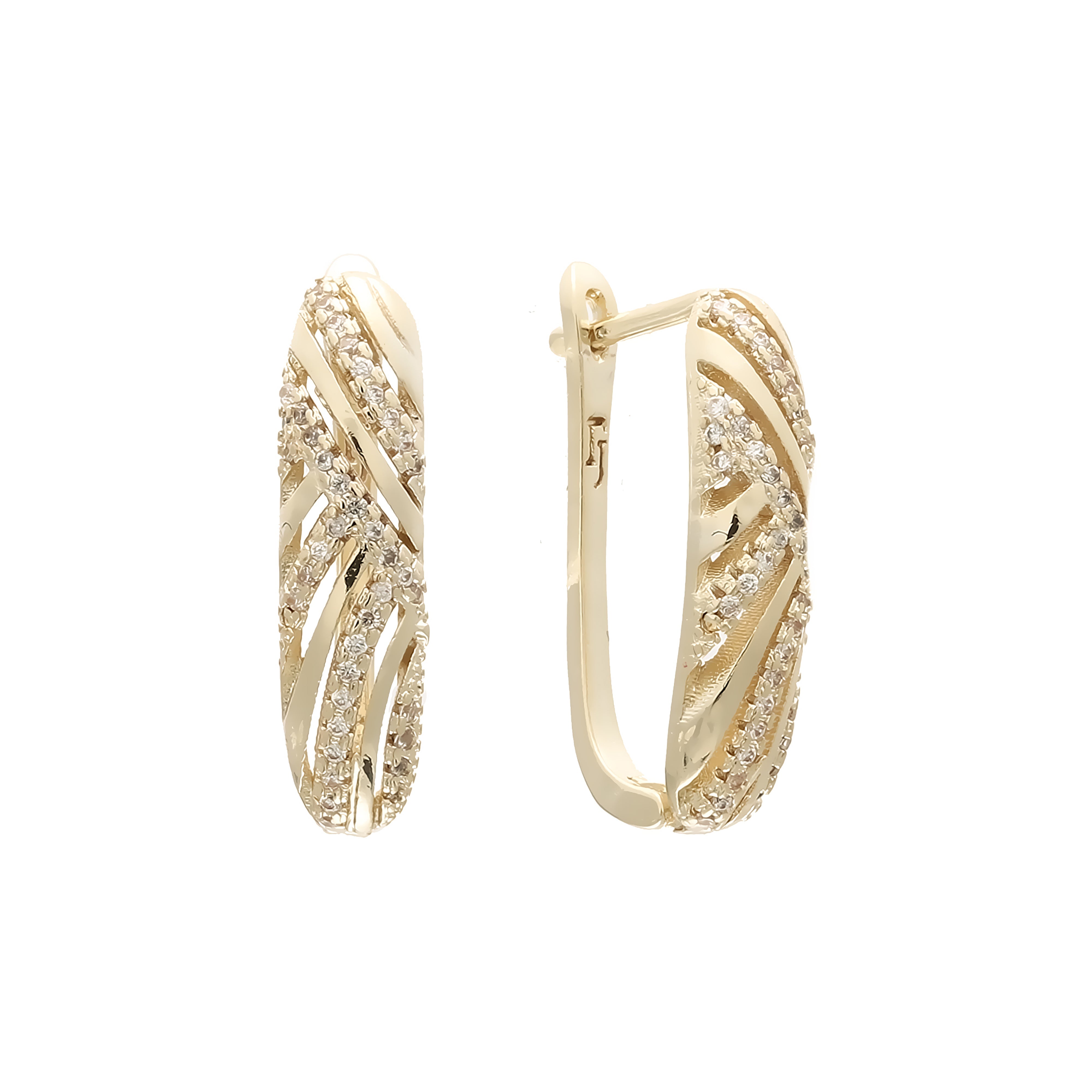 aretes de oro de 14k