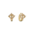 Aretes de oro de 14 k con racimo