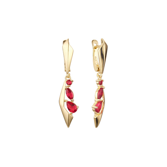 Earrings in 14K Gold, Rose Gold plating colors