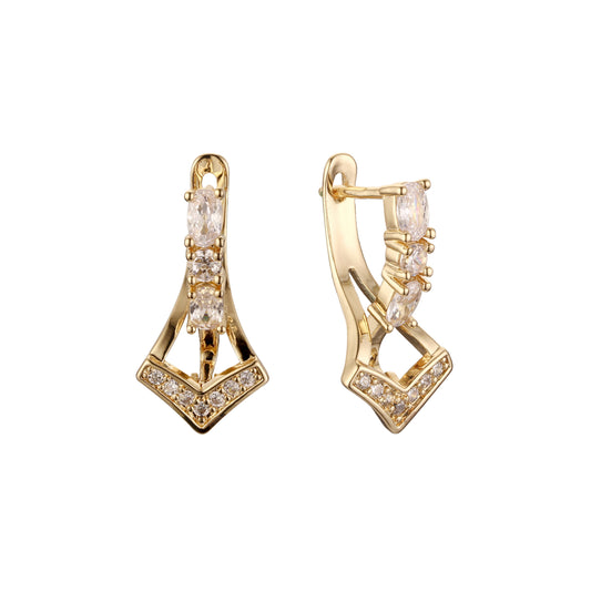 Earrings in 14K Gold, Rose Gold plating colors