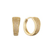Huggie earrings in 14K Gold, Rose Gold plating colors