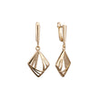 Aretes en Oro 14K, Oro Rosa, baño en dos tonos