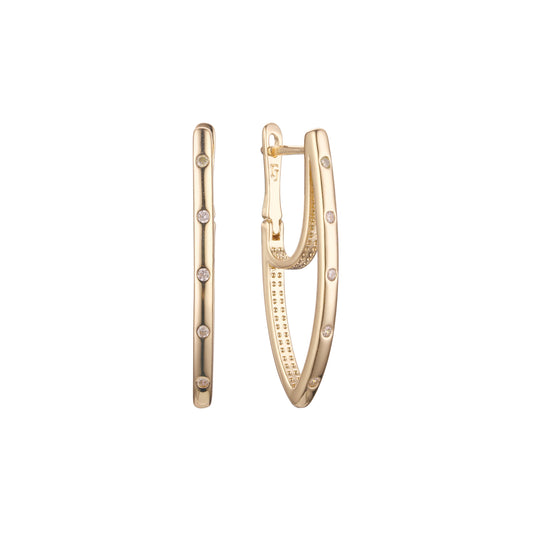 Earrings in 14K Gold, Rose Gold plating colors