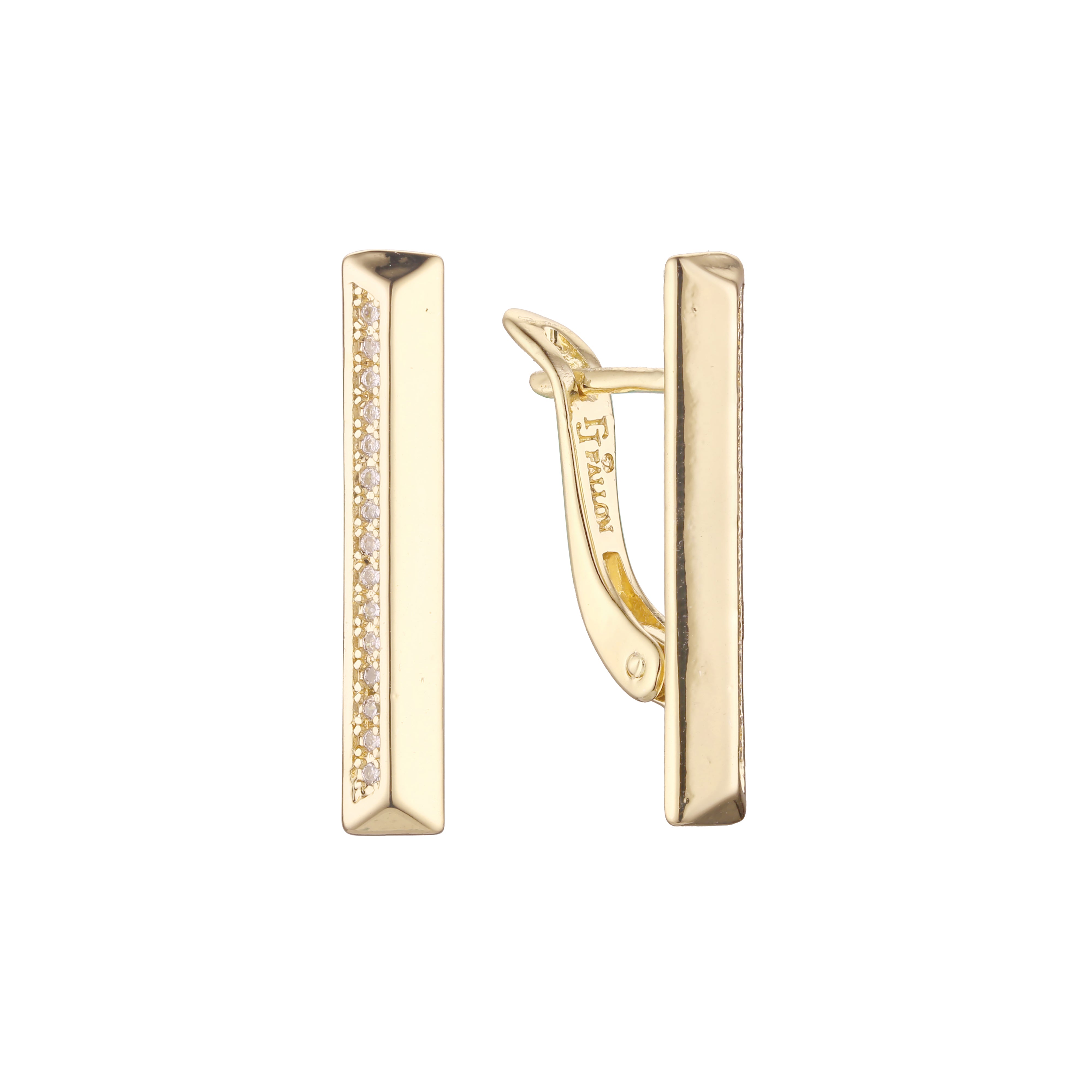 Aretes de racimo en Oro de 14K, Oro Rosa, baño de dos colores