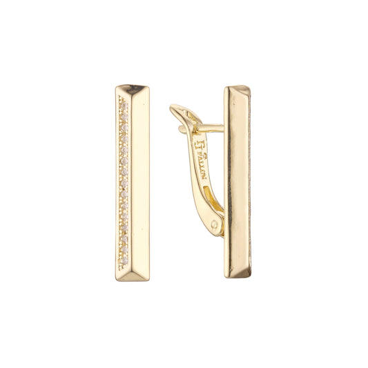 Aretes de racimo en Oro de 14K, Oro Rosa, baño de dos colores