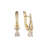 Aretes de racimo en Oro de 14K, baño de Oro Rosa colores