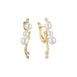 Pearl earrings in 14K Gold, Rose Gold plating colors