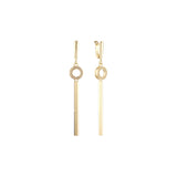 Cluster earrings in 14K Gold, Rose Gold, two tone plating colors