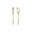 Earrings in 14K Gold, Rose Gold, two tone plating colors