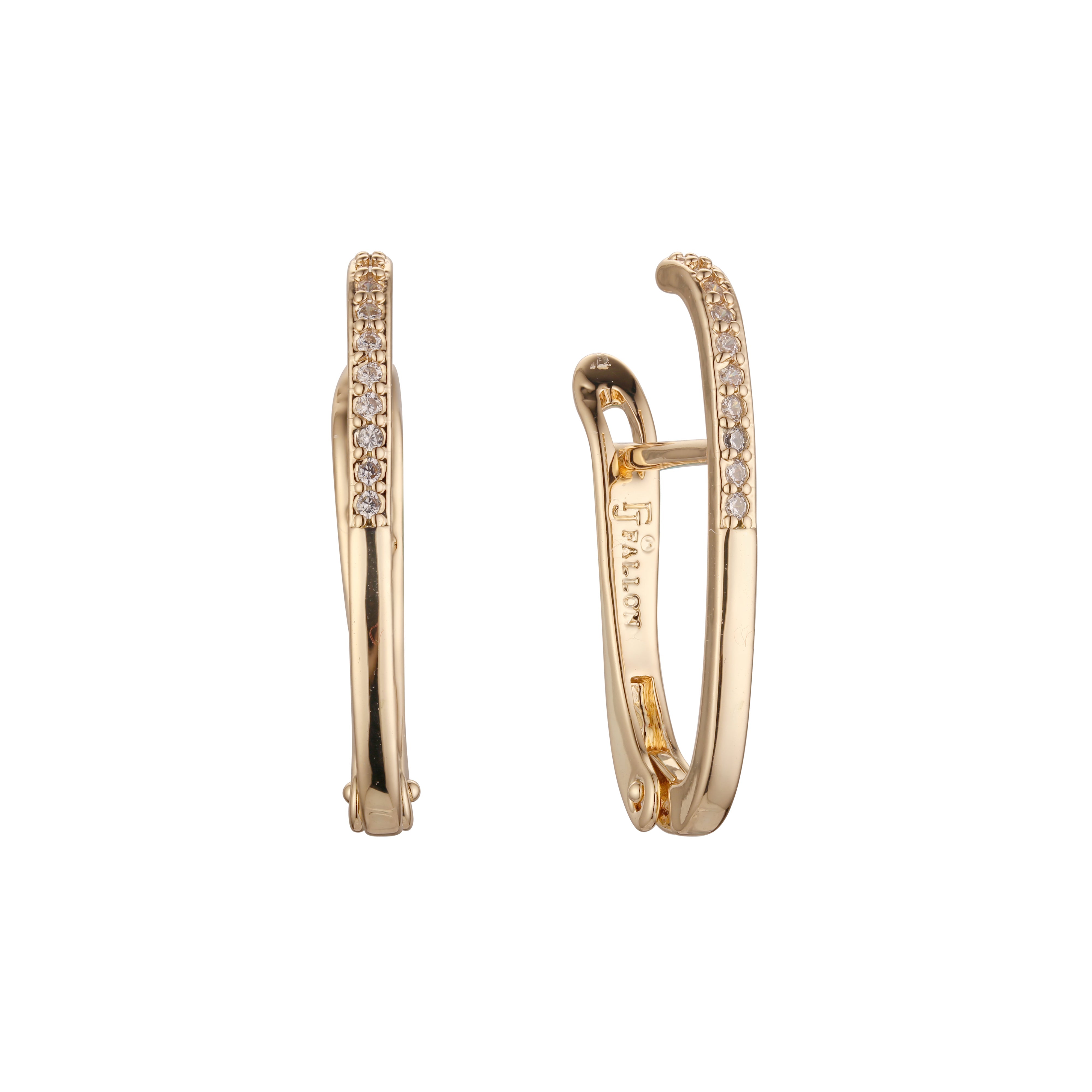 Aretes de racimo en Oro de 14K, Oro Rosa, baño de dos colores