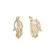 Life cluster leaves earrings in 14K Gold, Rose Gold plating colors