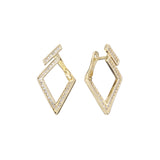 Cluster earrings in 14K Gold, Rose Gold, two tone plating colors