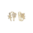 Butterfly ear cuff earrings in 14K Gold, Rose Gold plating colors