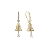 Aretes colgantes tipo candelabro con racimo de ganchos de alambre en Oro 14K, colores chapados en oro rosa