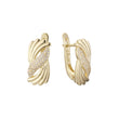 Earrings in 14K Gold, Rose Gold, two tone plating colors