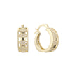 Hoop earrings in 14K Gold, Rose Gold plating colors