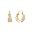 Hoop earrings in 14K Gold, Rose Gold plating colors