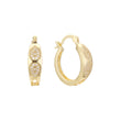 Hoop earrings in 14K Gold, Rose Gold plating colors