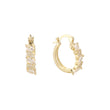 Hoop earrings in 14K Gold, Rose Gold plating colors