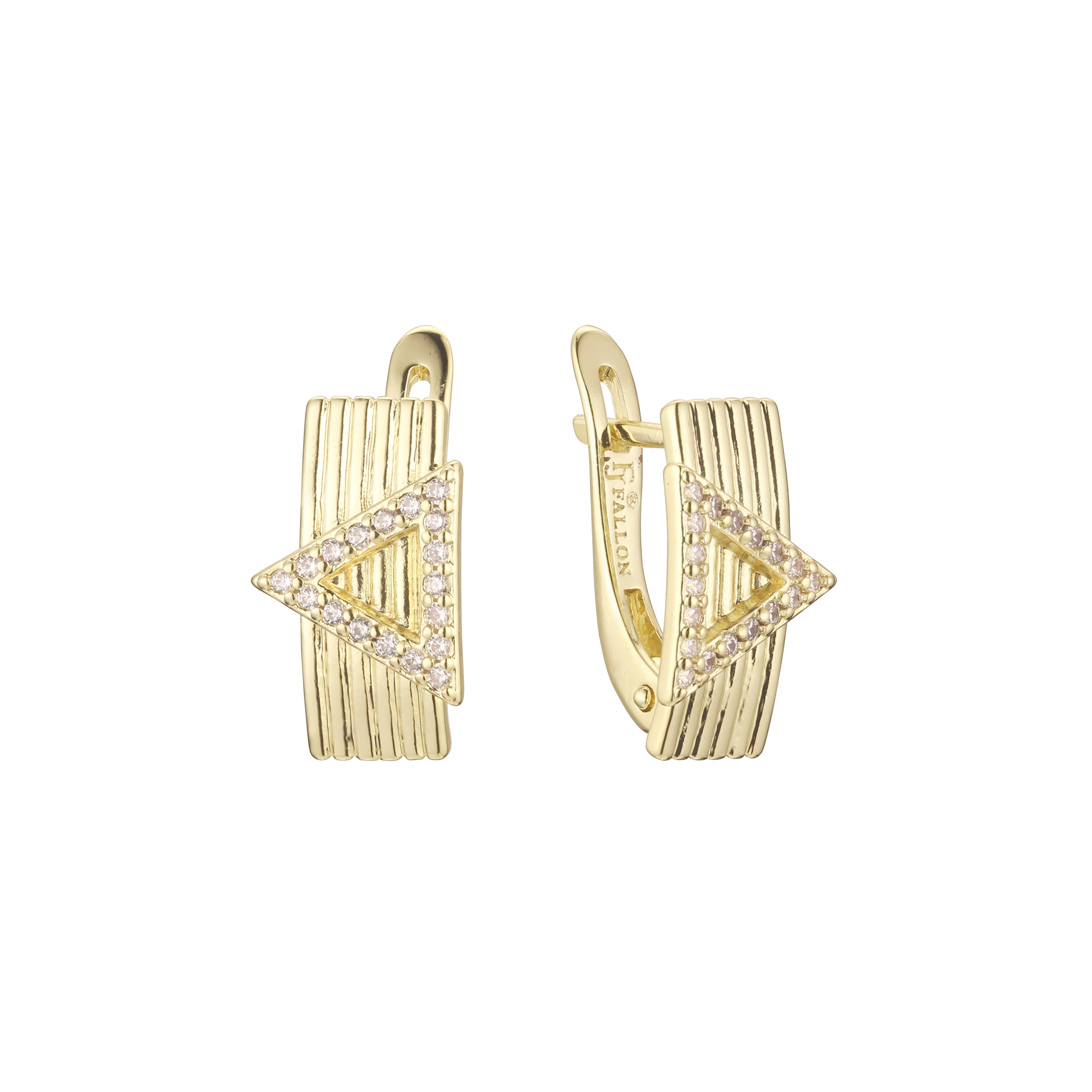 Earrings in 14K Gold, Rose Gold, two tone plating colors